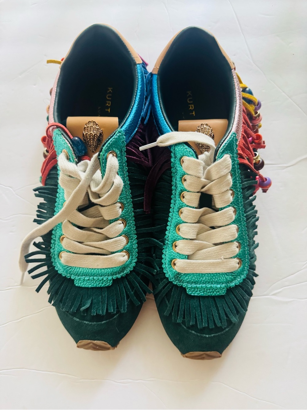 KURT GEIGER London Islington Beaded Tassel Sneaker Sz 41/US 10
